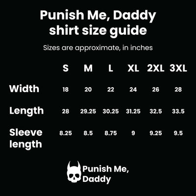 Punish Me, Daddy Logo T-Shirt - Black